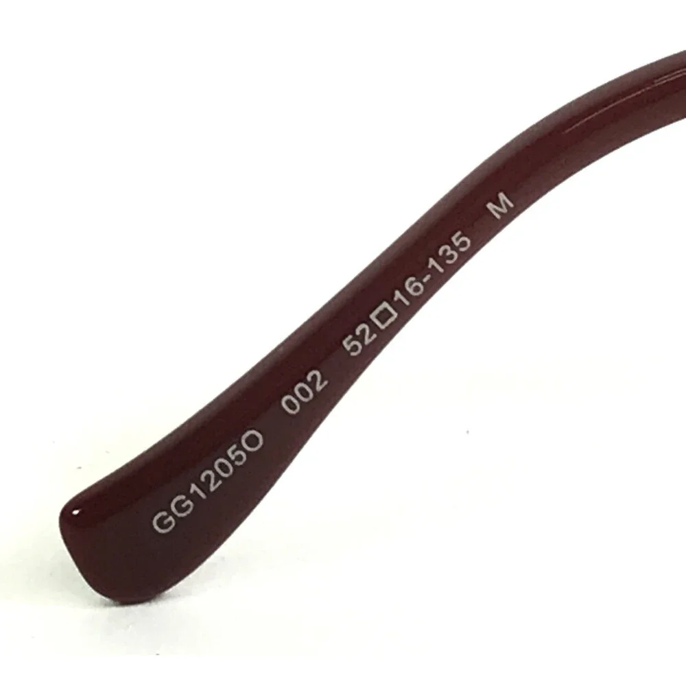 Gucci Eyeglasses Frames GG1205O 002 Tortoise Silver Cat Eye Full Rim 52-16-135